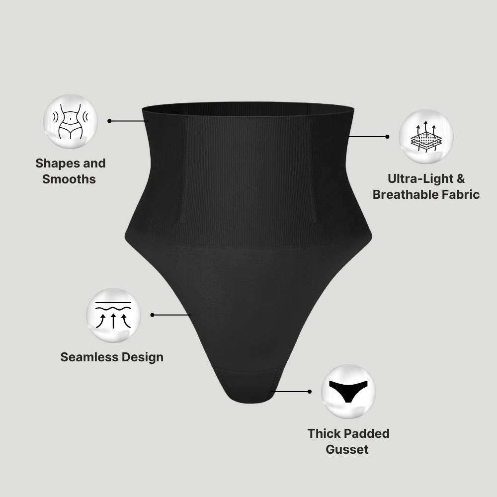 Tummy Control Camel Toe Proof Thong